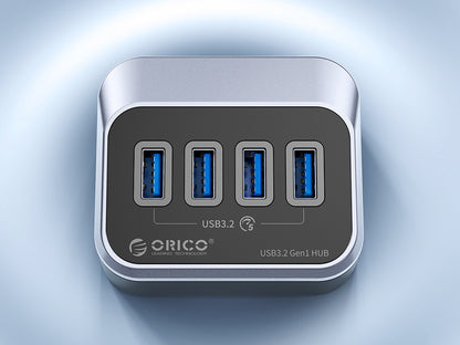 USB-C hub s 4 vhodi, 4x USB-A 3.2 Gen1, 5Gbps, črn, ORICO M3U3-4A-05