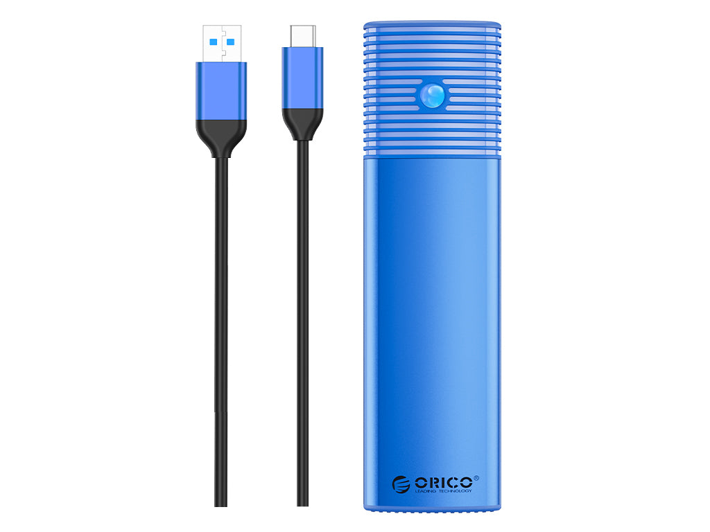 Zunanje ohišje za M.2 SATA 2230-2280 v USB 3.2 Gen1 Type-C, 5Gbps, aluminij, modro, ORICO PWM2