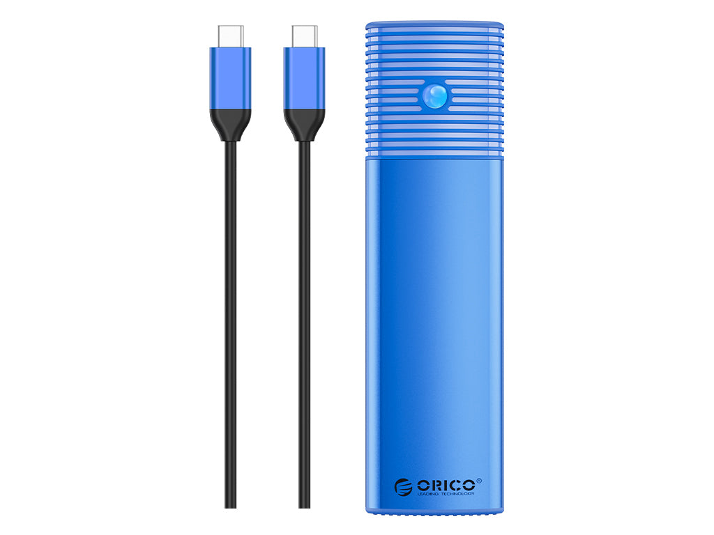 Zunanje ohišje za M.2 NVMe 2230-2280 v USB 3.2 Gen2 Type-C, aluminij, modro, ORICO PWM2-G2