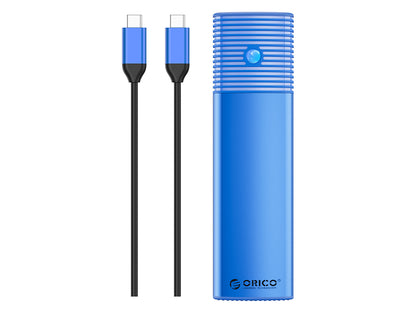 Zunanje ohišje za M.2 NVMe 2230-2280 v USB 3.2 Gen2 Type-C, aluminij, modro, ORICO PWM2-G2