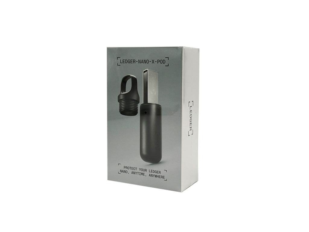 Zaščitna kapsula za strojno denarnico Ledger NANO X Pod, črna