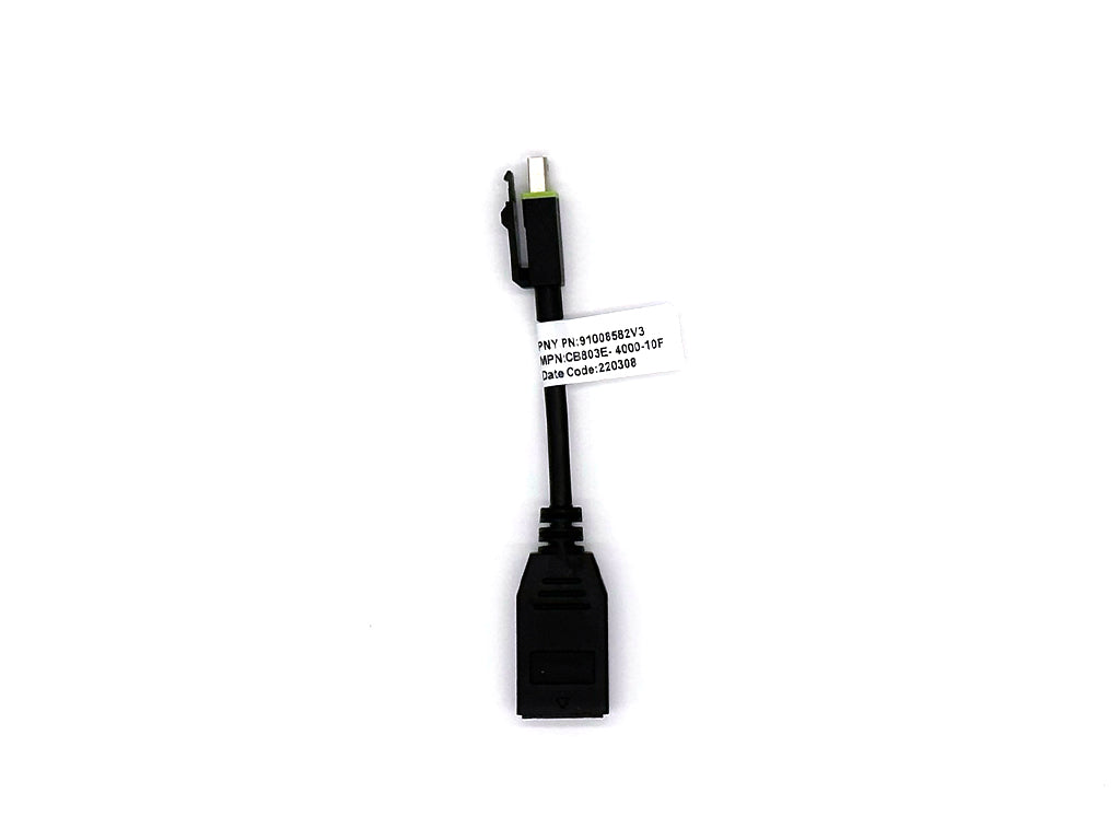 Adapter Mini DisplayPort v DisplayPort, z zaklepom, 0.1m, PNY