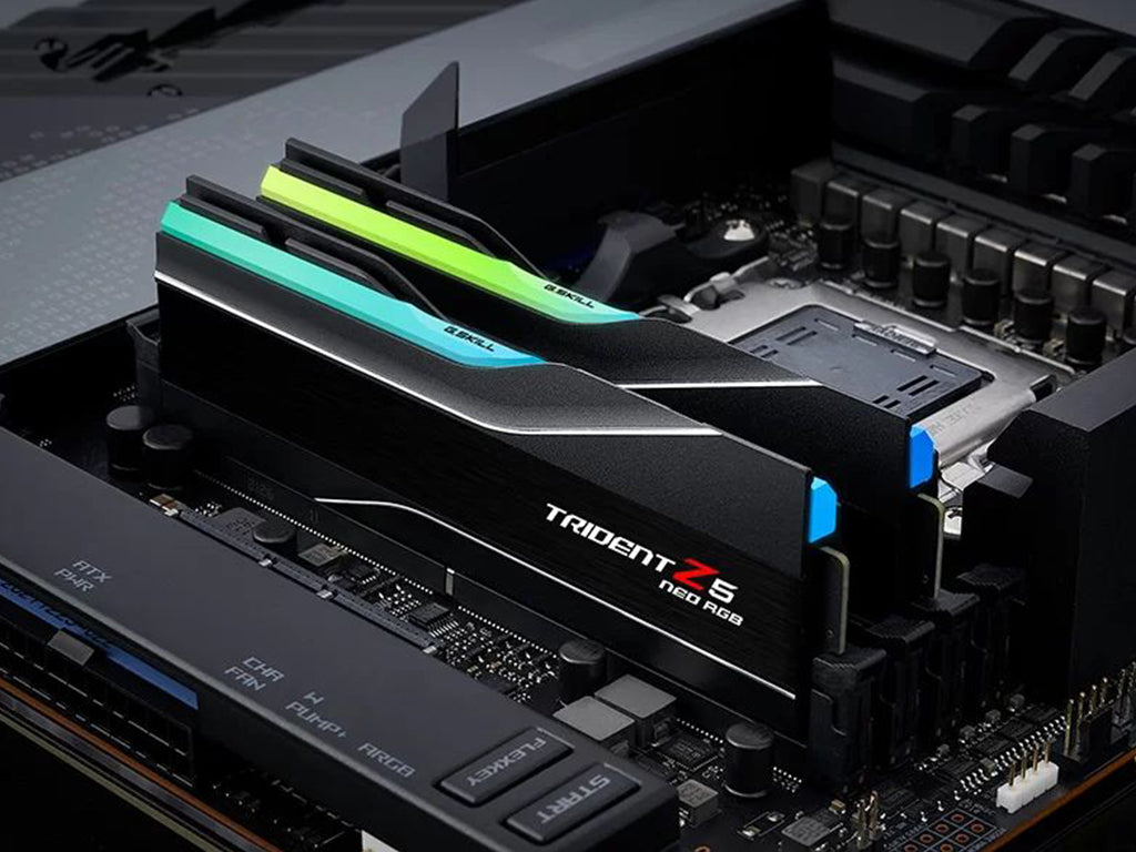 RAM DDR5 32GB Kit (2x 16GB) 6400MT/s CL32 1.40V, G.SKILL Trident Z5 Neo RGB AMD EXPO