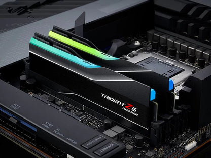 RAM DDR5 64GB Kit (2x32GB) 6000MT/s CL32 1.40V, G.SKILL Trident Z5 Neo RGB AMD EXPO, Intel XMP