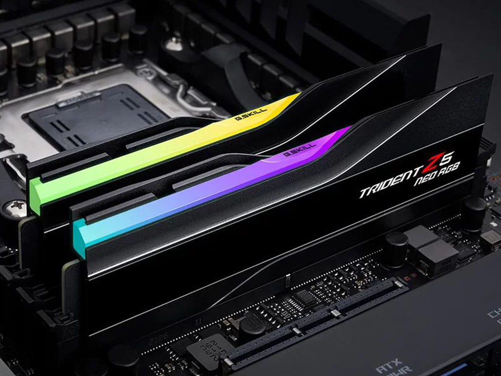 RAM DDR5 32GB Kit (2x 16GB) 6400MT/s CL32 1.40V, G.SKILL Trident Z5 Neo RGB AMD EXPO