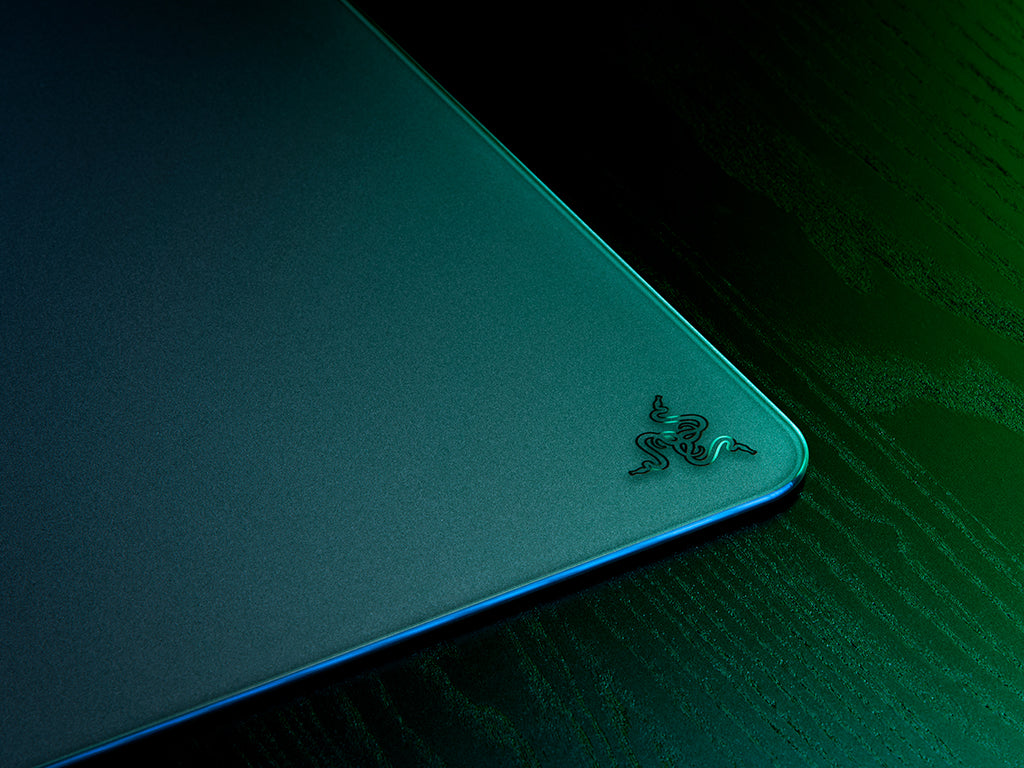 Podloga za miško Razer Atlas, kaljeno steklo, črna