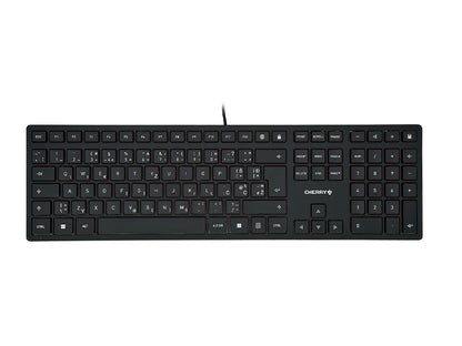 Tipkovnica Cherry KC 6000 Slim, črna, USB, UK SLO g.