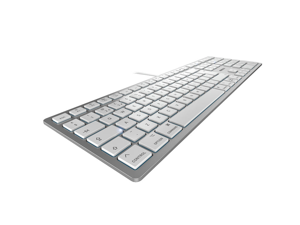 Tipkovnica Cherry KC 6000C Slim for Mac, srebrna, USB-C, UK-SLO g.
