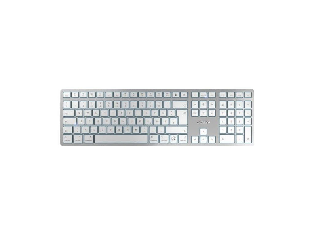 Tipkovnica Cherry KW 9100 Slim for Mac, srebrna, USB-C, UK-SLO g.