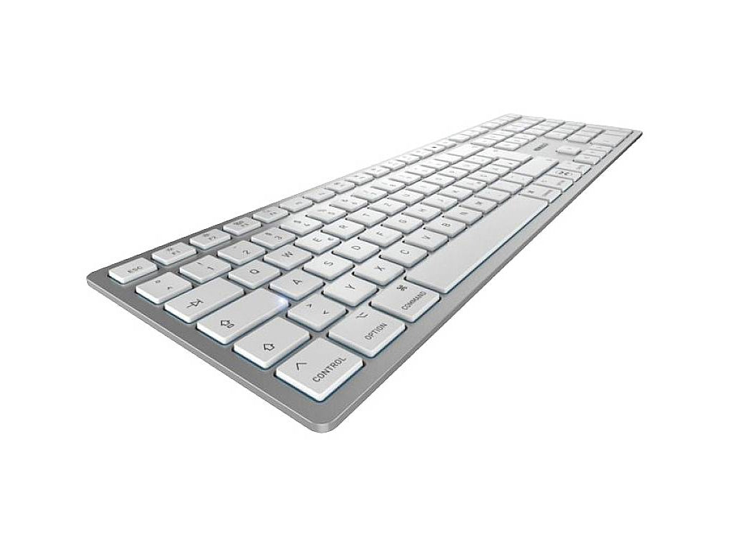 Tipkovnica Cherry KW 9100 Slim for Mac, srebrna, USB-C, UK-SLO g.