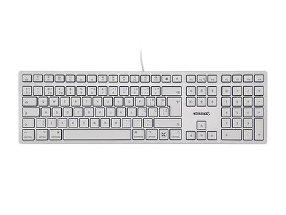 Tipkovnica Cherry KC 6000C Slim for Mac, srebrna, USB-C, UK-SLO g.
