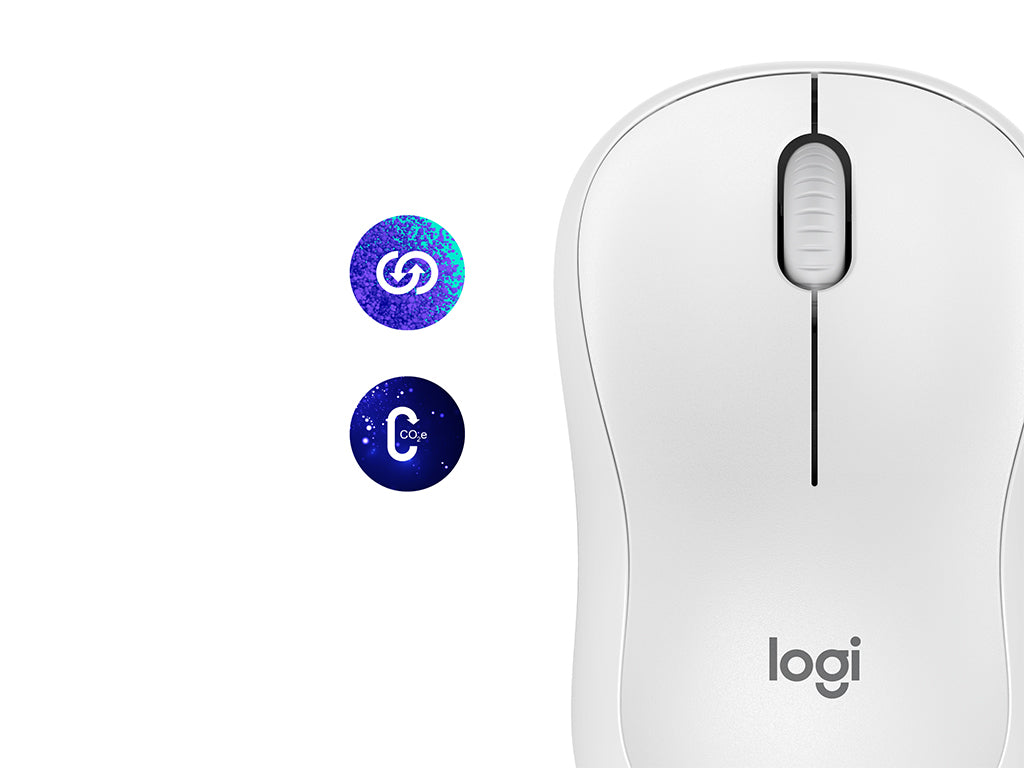 Miška Logitech M240 Silent Bluetooth, bela
