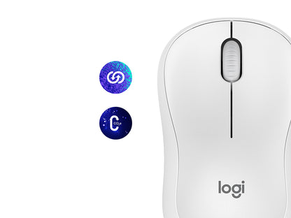 Miška Logitech M240 Silent Bluetooth, bela