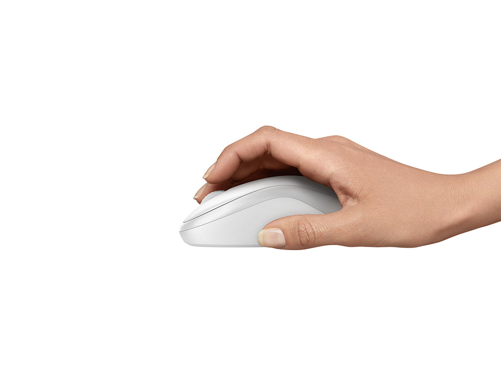Miška Logitech M240 Silent Bluetooth, bela