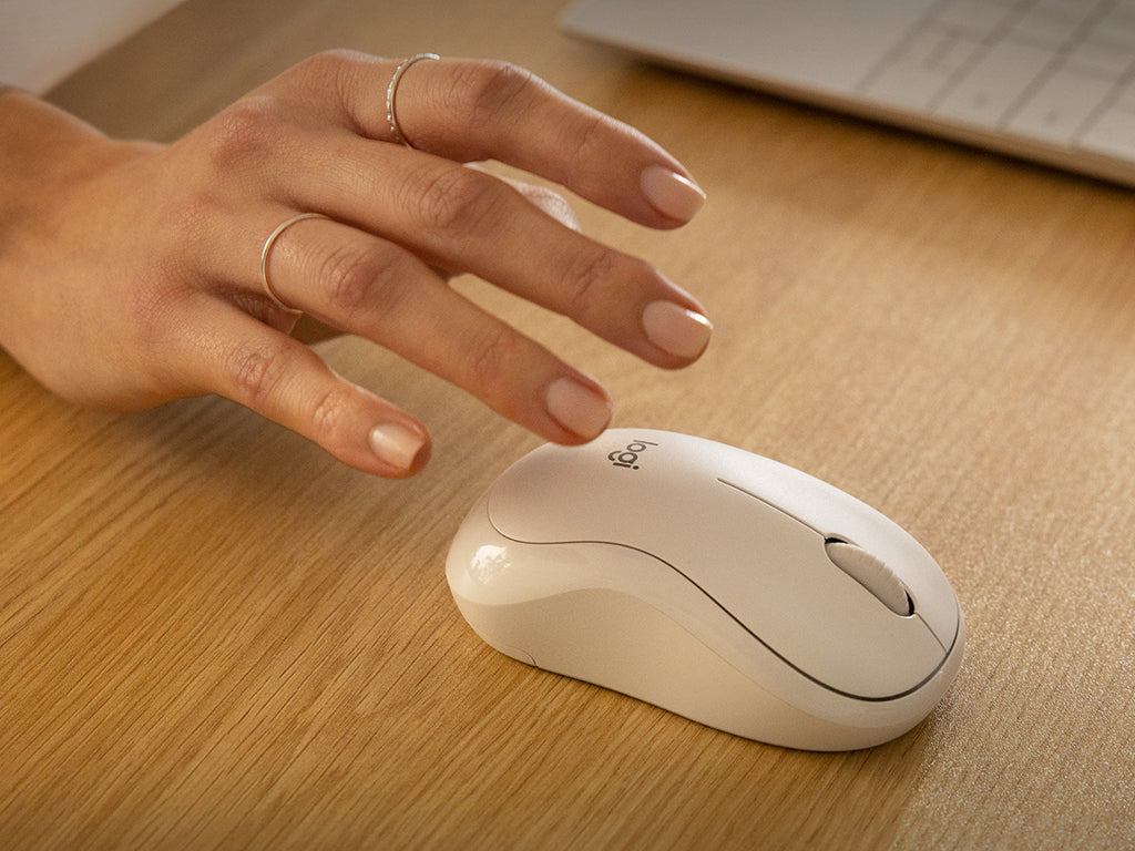 Miška Logitech M240 Silent Bluetooth, bela