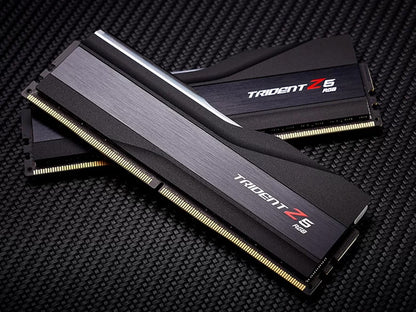 RAM DDR5 64GB Kit (2x32GB) PC5-51200 6400MT/s CL32 1.40V, G.SKILL Trident Z5 RGB, Intel XMP