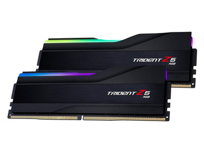 RAM DDR5 64GB Kit (2x32GB) PC5-51200 6400MT/s CL32 1.40V, G.SKILL Trident Z5 RGB, Intel XMP