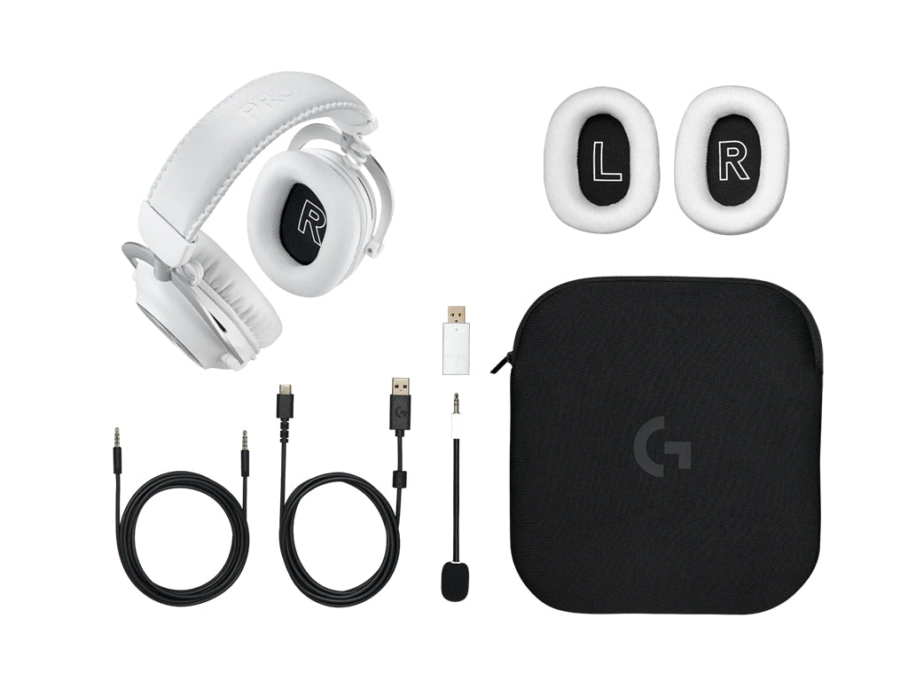 Slušalke Logitech G PRO X 2 LIGHTSPEED Wireless Gaming, bele