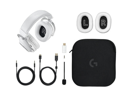 Slušalke Logitech G PRO X 2 LIGHTSPEED Wireless Gaming, bele