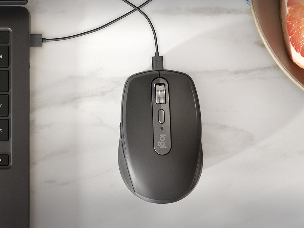 Miška Logitech MX Anywhere 3S, Bluetooth, DarkField laser, grafitna