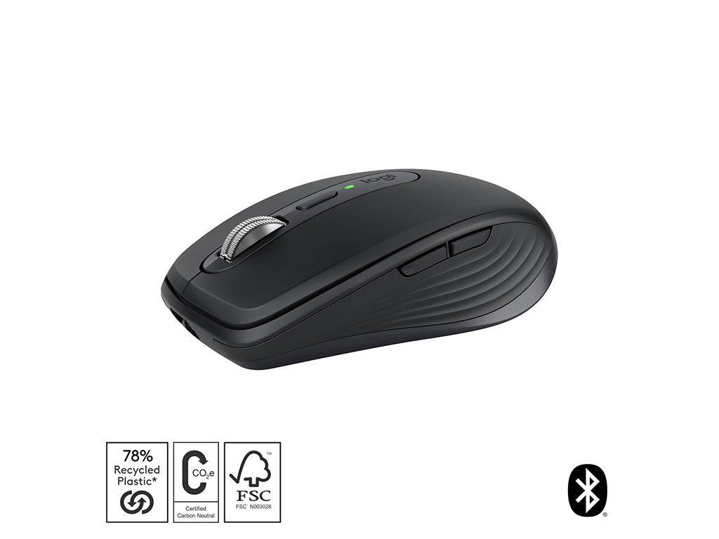 Miška Logitech MX Anywhere 3S, Bluetooth, DarkField laser, grafitna
