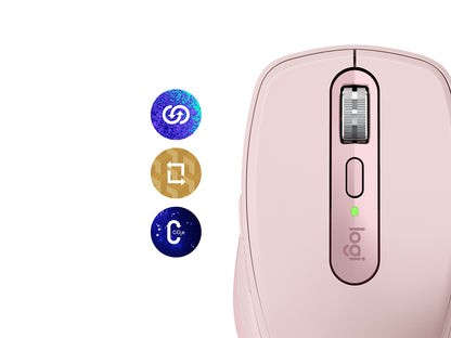 Miška Logitech MX Anywhere 3S, Bluetooth, DarkField laser, roza