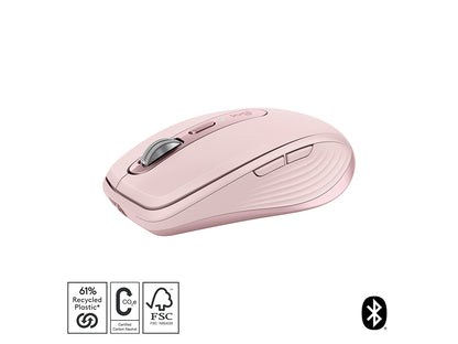 Miška Logitech MX Anywhere 3S, Bluetooth, DarkField laser, roza