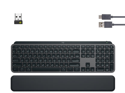 Tipkovnica Logitech MX Keys S PLUS, grafitna, SLO g.
