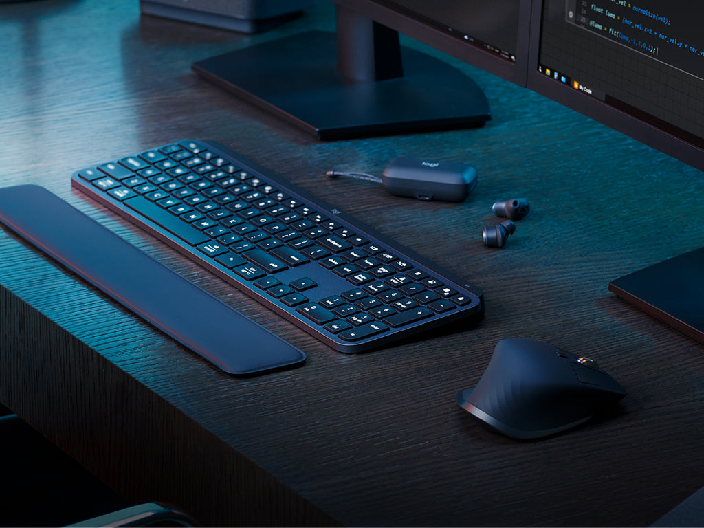 Tipkovnica Logitech MX Keys S PLUS, grafitna, SLO g.