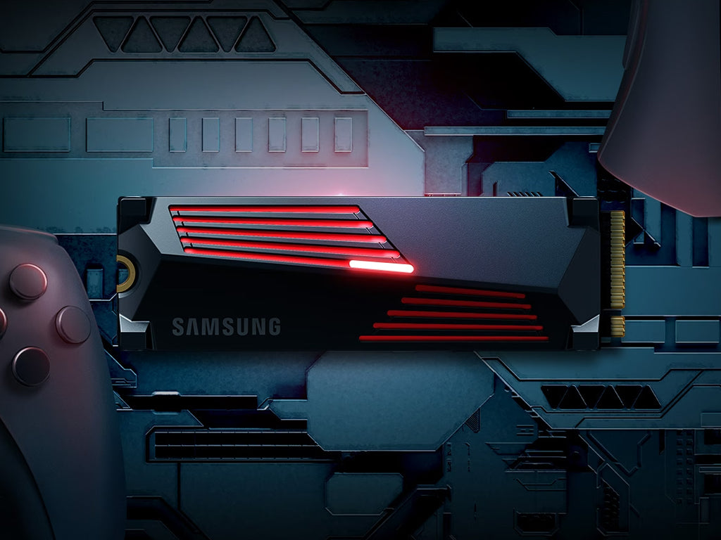 SSD 1TB M.2 80mm PCI-e 4.0 x4 NVMe, V-NAND, Samsung 990 PRO HeatSink (MZ-V9P1T0CW)