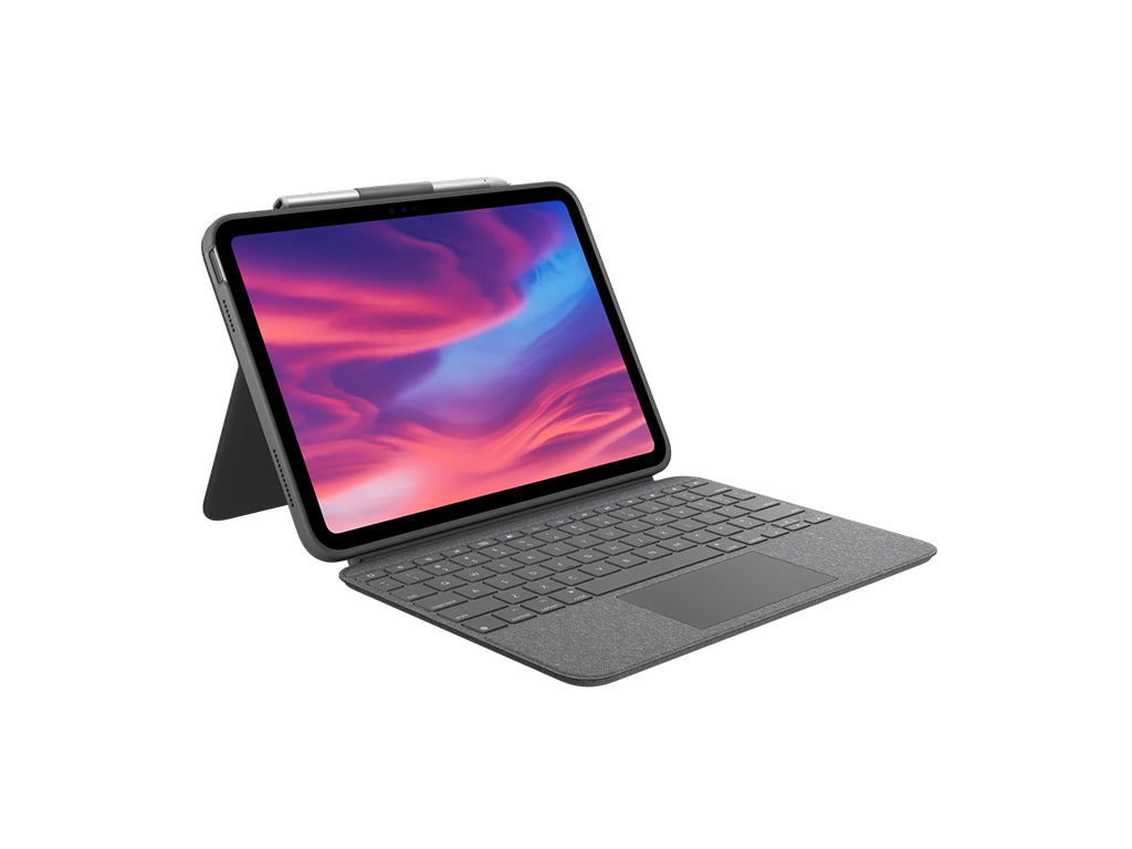 Ovitek s tipkovnico Logitech Combo Touch za iPad (10th gen., A16 gen.), siv, Slo g.