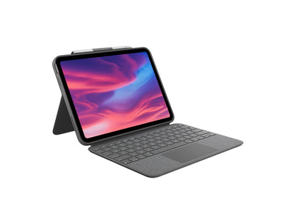 Ovitek s tipkovnico Logitech Combo Touch za iPad (10th gen., A16 gen.), siv, Slo g.