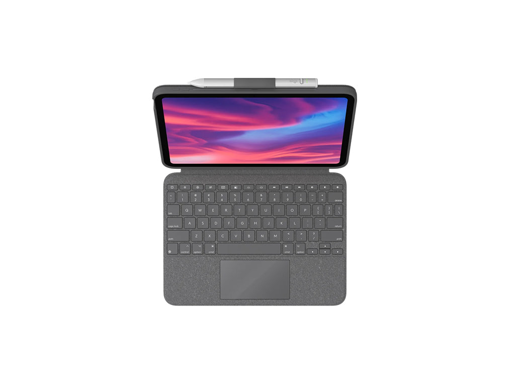 Ovitek s tipkovnico Logitech Combo Touch za iPad (10th gen., A16 gen.), siv, Slo g.