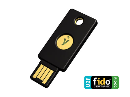 Varnostni ključ Yubico Security Key NFC, FIDO2 U2F, USB-A, črn