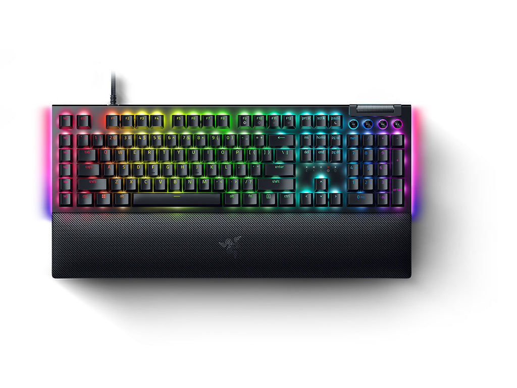 Tipkovnica Razer BlackWidow V4, zelena stikala, US SLO g.