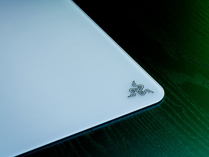 Podloga za miško Razer Atlas, kaljeno steklo, bela