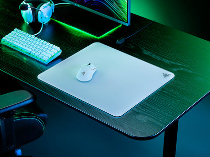Podloga za miško Razer Atlas, kaljeno steklo, bela