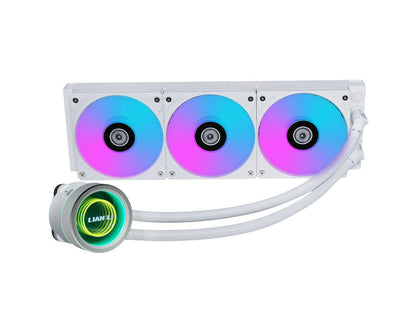Komplet za tekočinsko hlajenje AIO Liquid Cooler Lian Li GALAHAD II Trinity 360, ARGB, bel