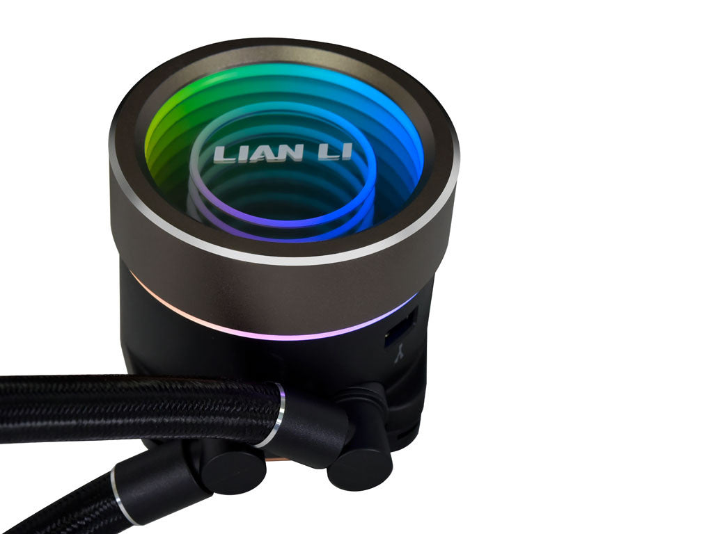 Komplet za tekočinsko hlajenje AIO Liquid Cooler Lian Li GALAHAD II Trinity 360, ARGB, črn