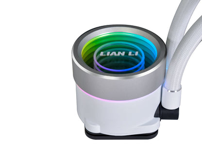 Komplet za tekočinsko hlajenje AIO Liquid Cooler Lian Li GALAHAD II Trinity 240 SL-INF, ARGB, bel