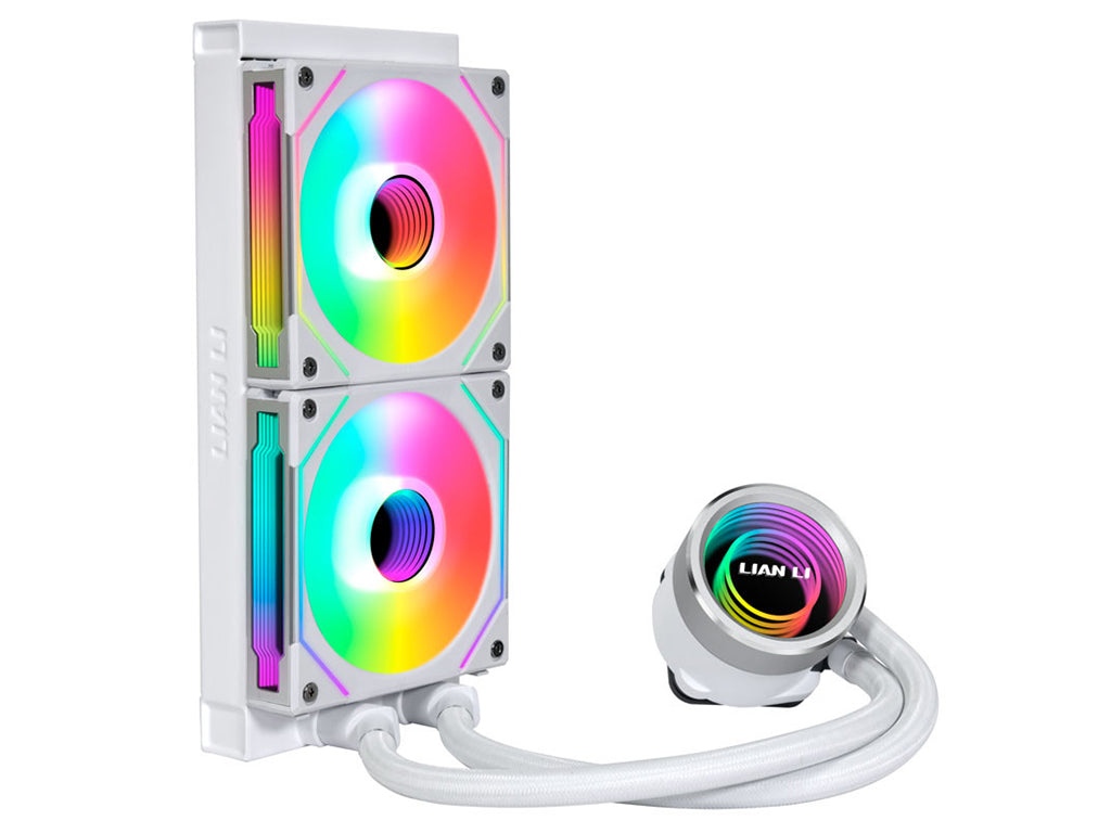 Komplet za tekočinsko hlajenje AIO Liquid Cooler Lian Li GALAHAD II Trinity 240 SL-INF, ARGB, bel