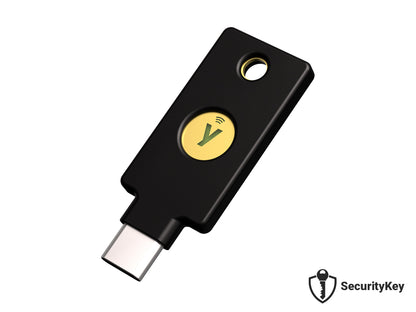 Varnostni ključ Yubico Security Key C NFC, FW 5.7, FIDO2 U2F, USB-C, črn