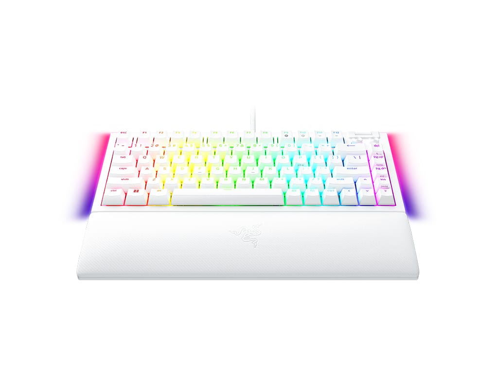 Tipkovnica Razer BlackWidow V4 75%, bela, US SLO g.