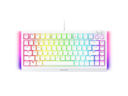 Tipkovnica Razer BlackWidow V4 75%, bela, US SLO g.