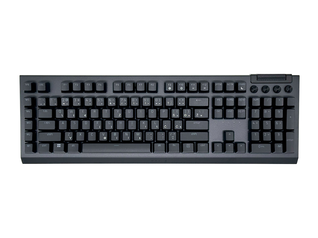 Tipkovnica Razer BlackWidow V4, zelena stikala, US SLO g.