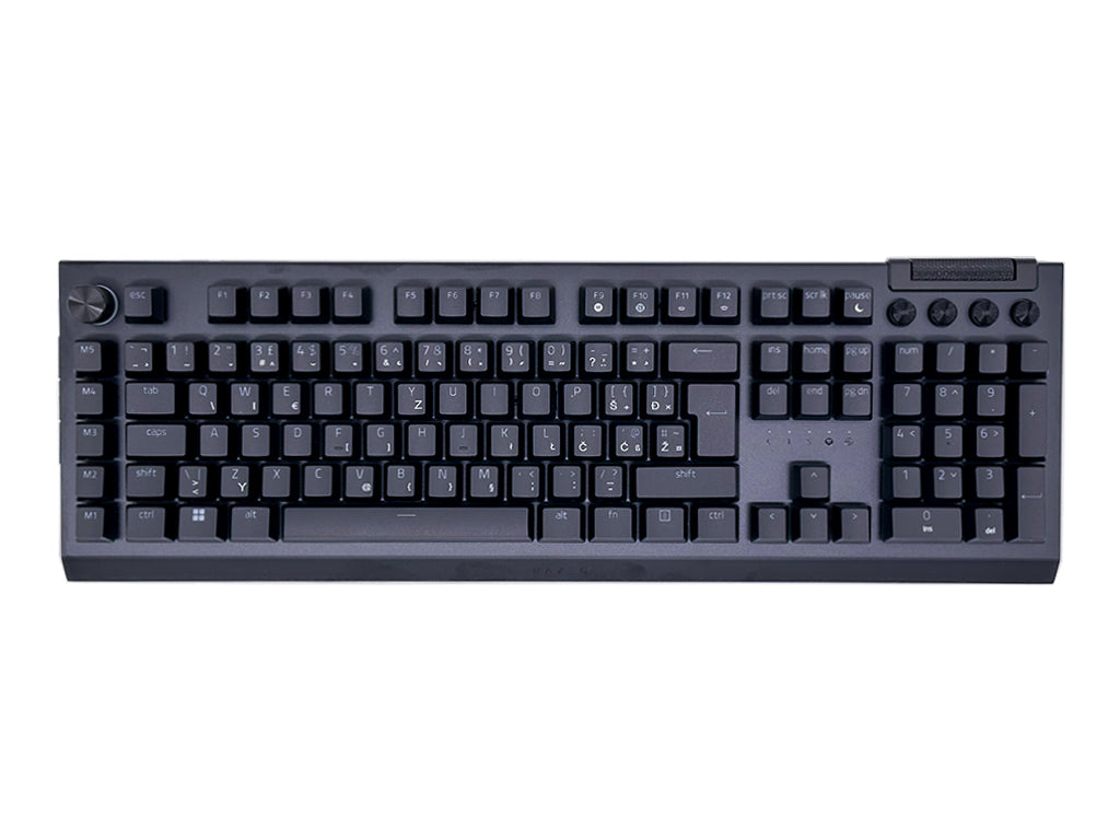 Tipkovnica Razer BlackWidow V4 Pro, rumena stikala, UK SLO g.