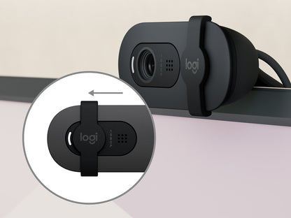 Kamera Logitech Brio 100, grafitna, USB