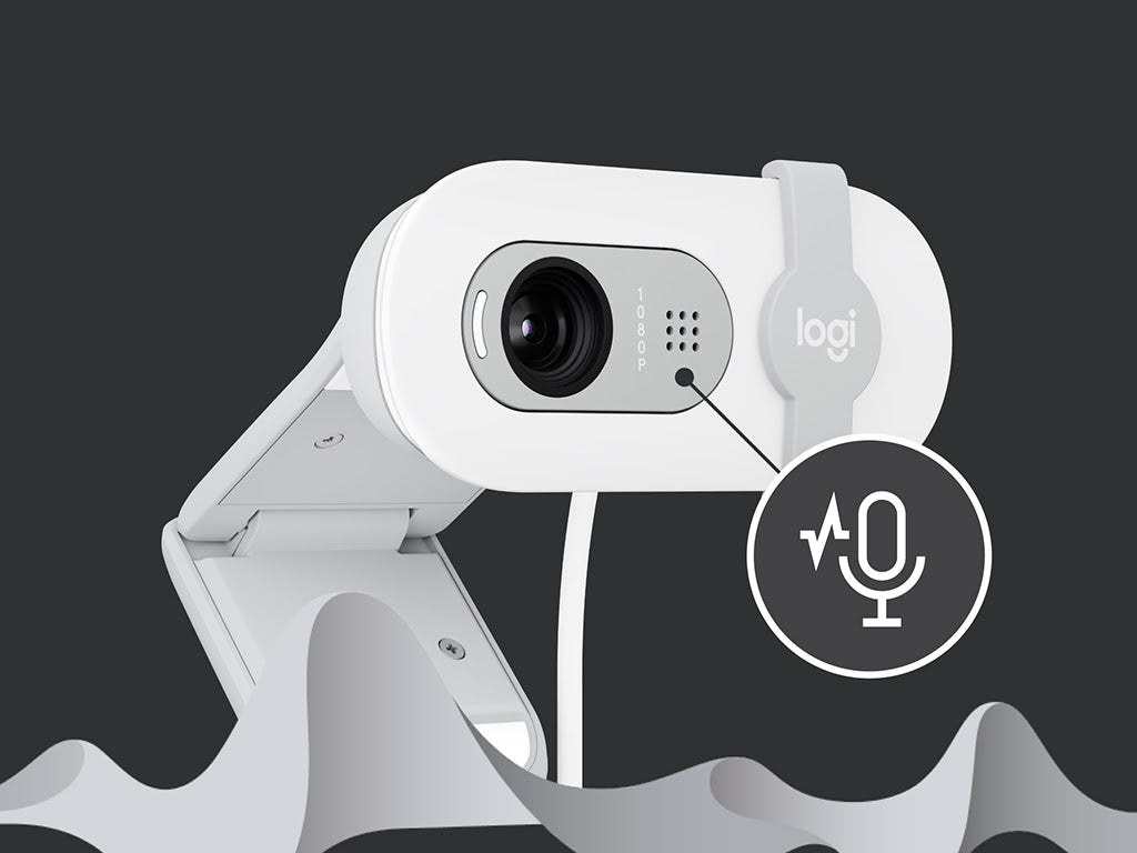 Kamera Logitech Brio 100, bela, USB