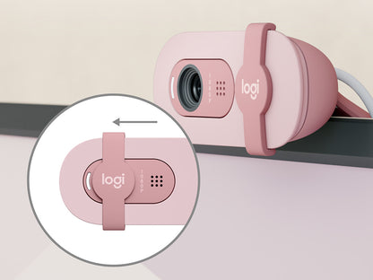 Kamera Logitech Brio 100, roza, USB
