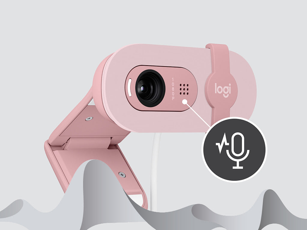 Kamera Logitech Brio 100, roza, USB